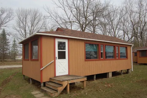 Exterior photo of MacFarlane Cottage